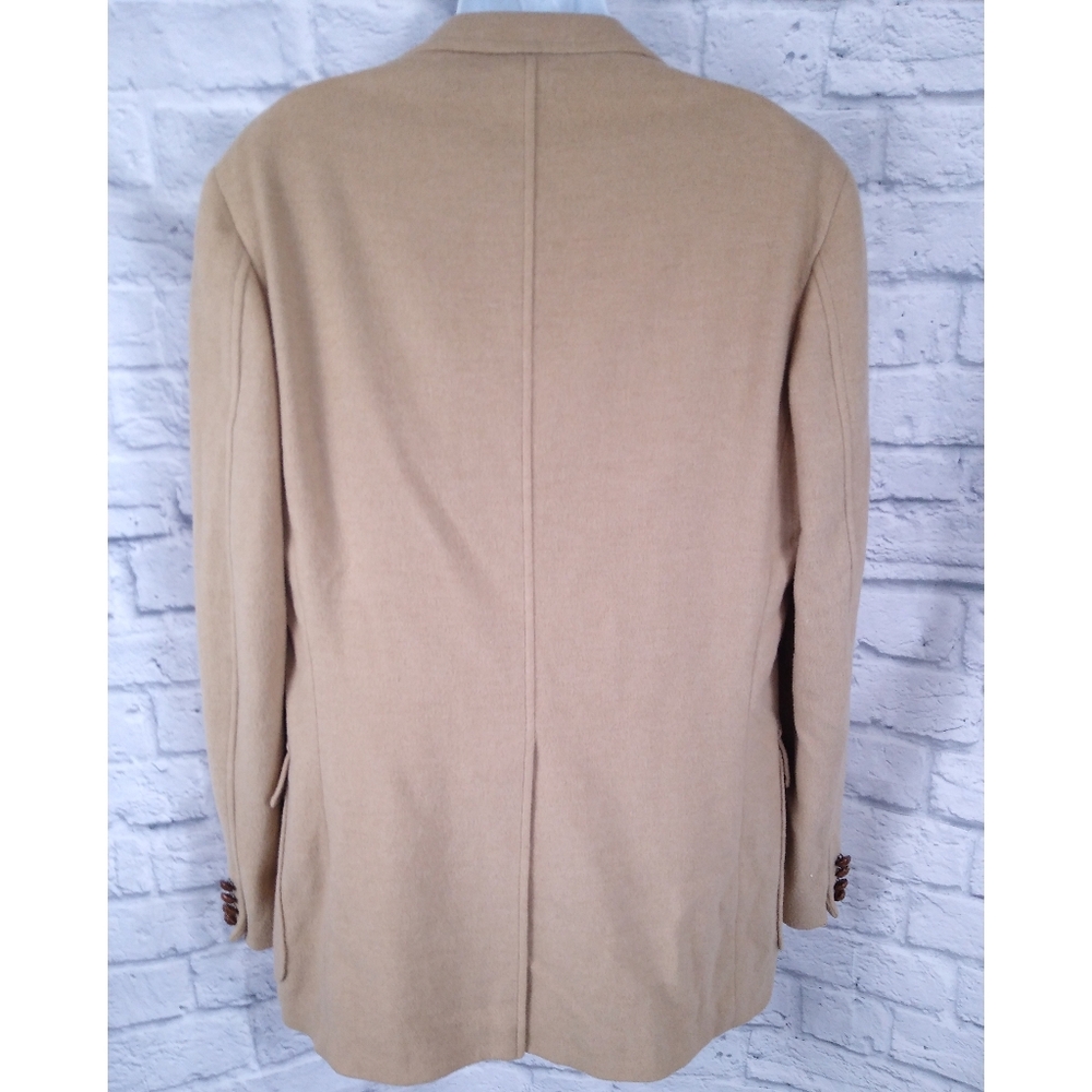 Vintage Unisex Ralph Lauren Polo University Camel Hair Blazer Jacket 42 - Picture 4 of 11